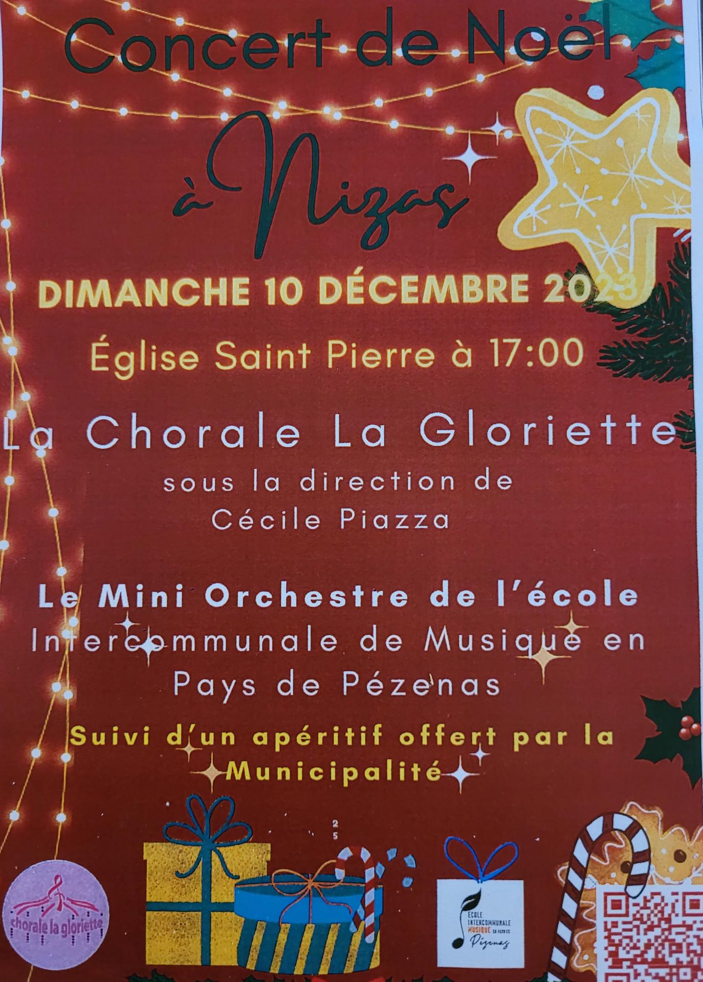 Concert du 10 décembre 2023 à Nizas